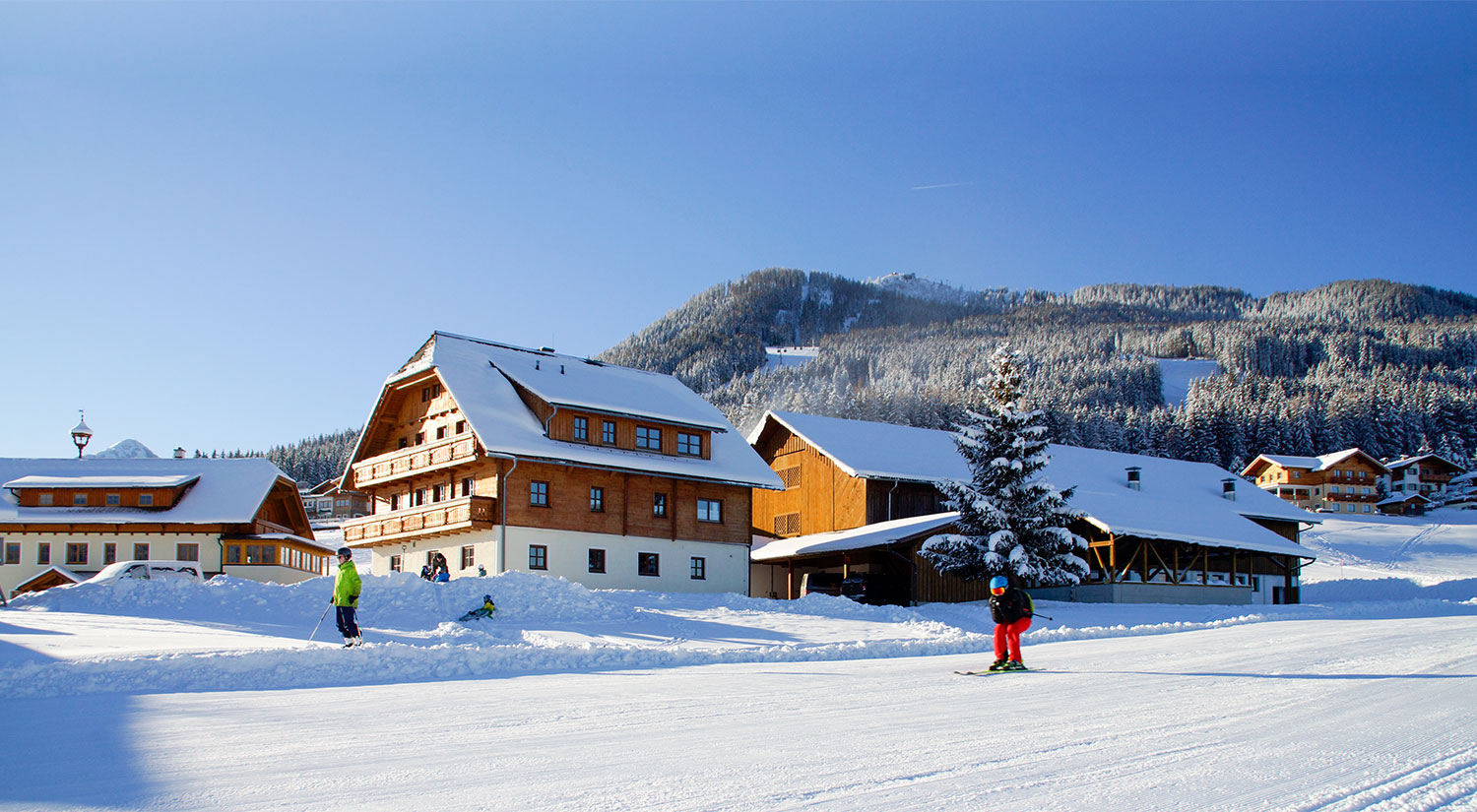 die Piste neben dem Alpstegerhof