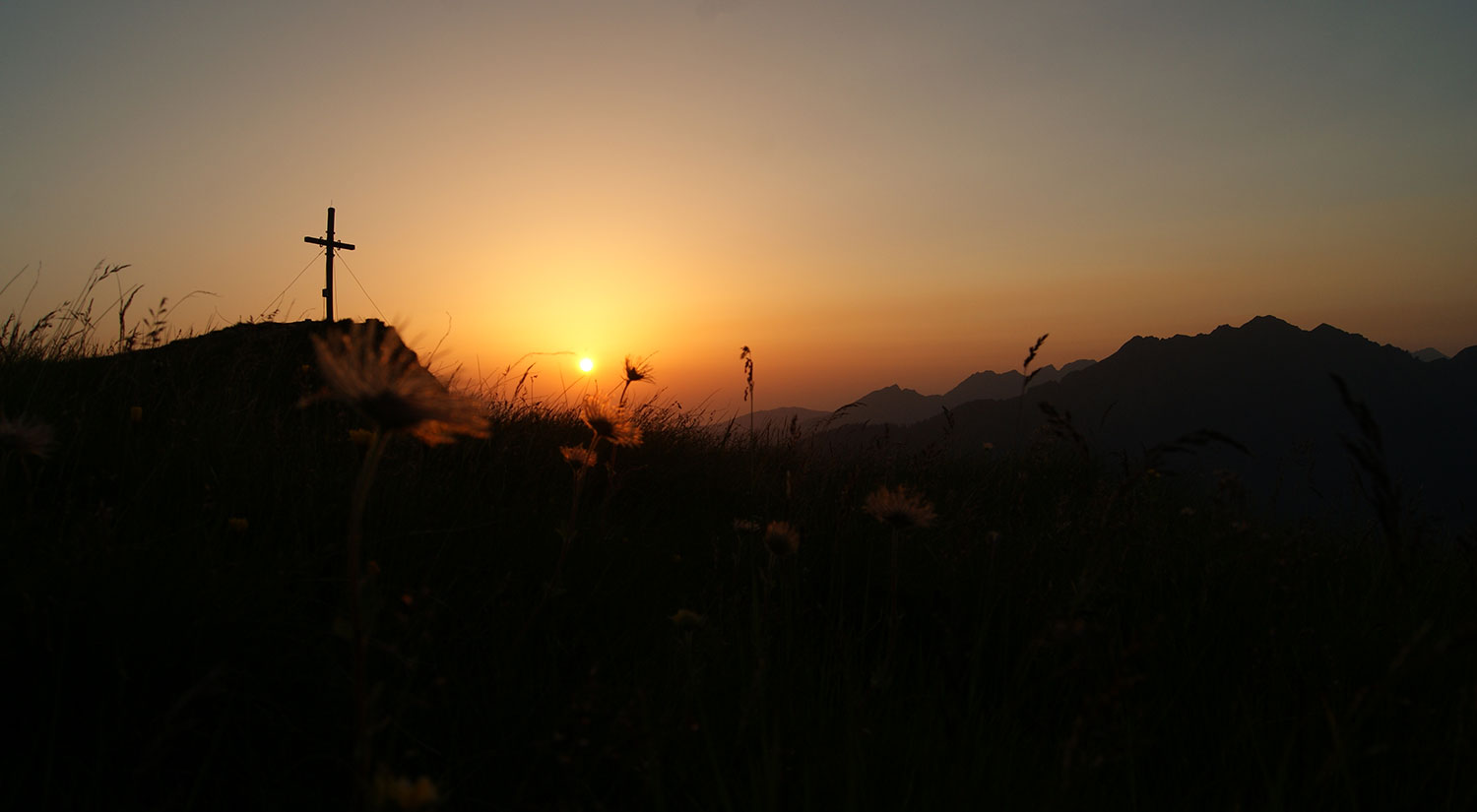 ein jeder Sonnenuntergang ist so schön, wie man ihn sieht.